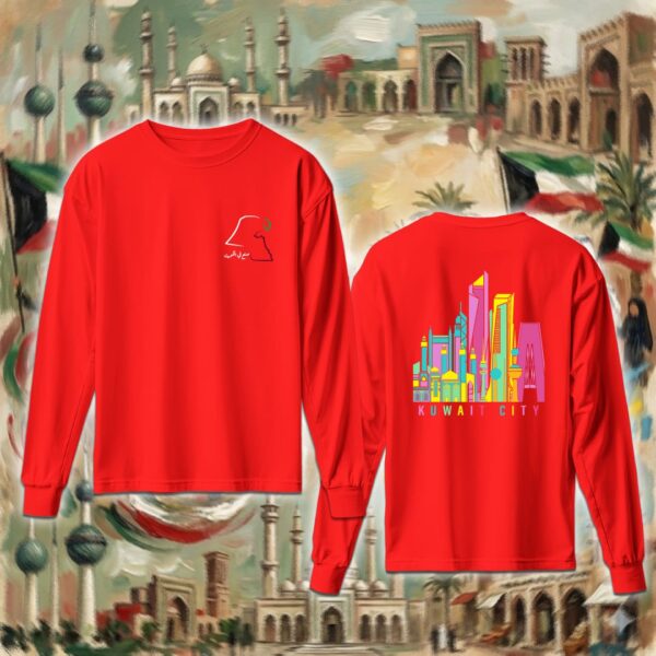 110-longsleeve-red معالم الكويت - جهتين