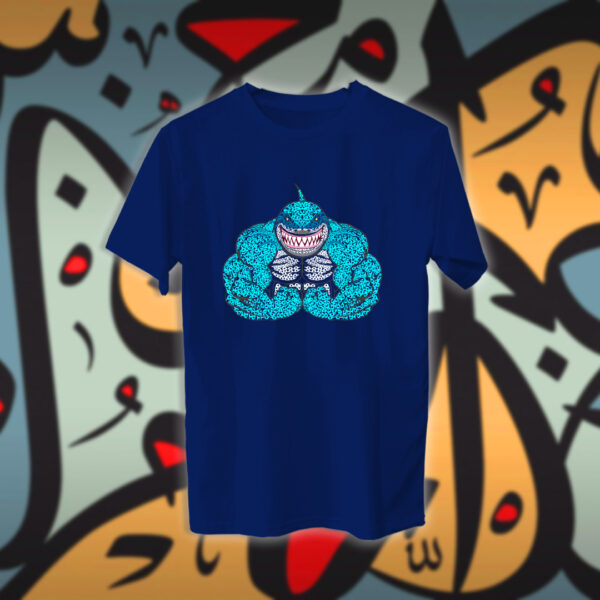 حوت مجسم بالاحرف العربية