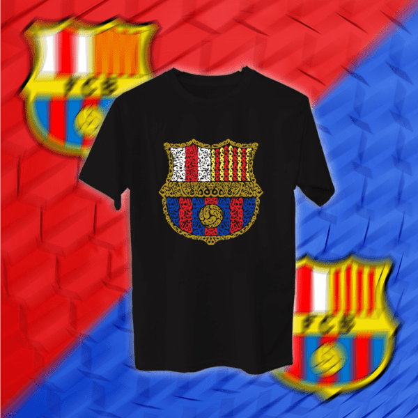 شعار برشلونة بالأحرف العربية