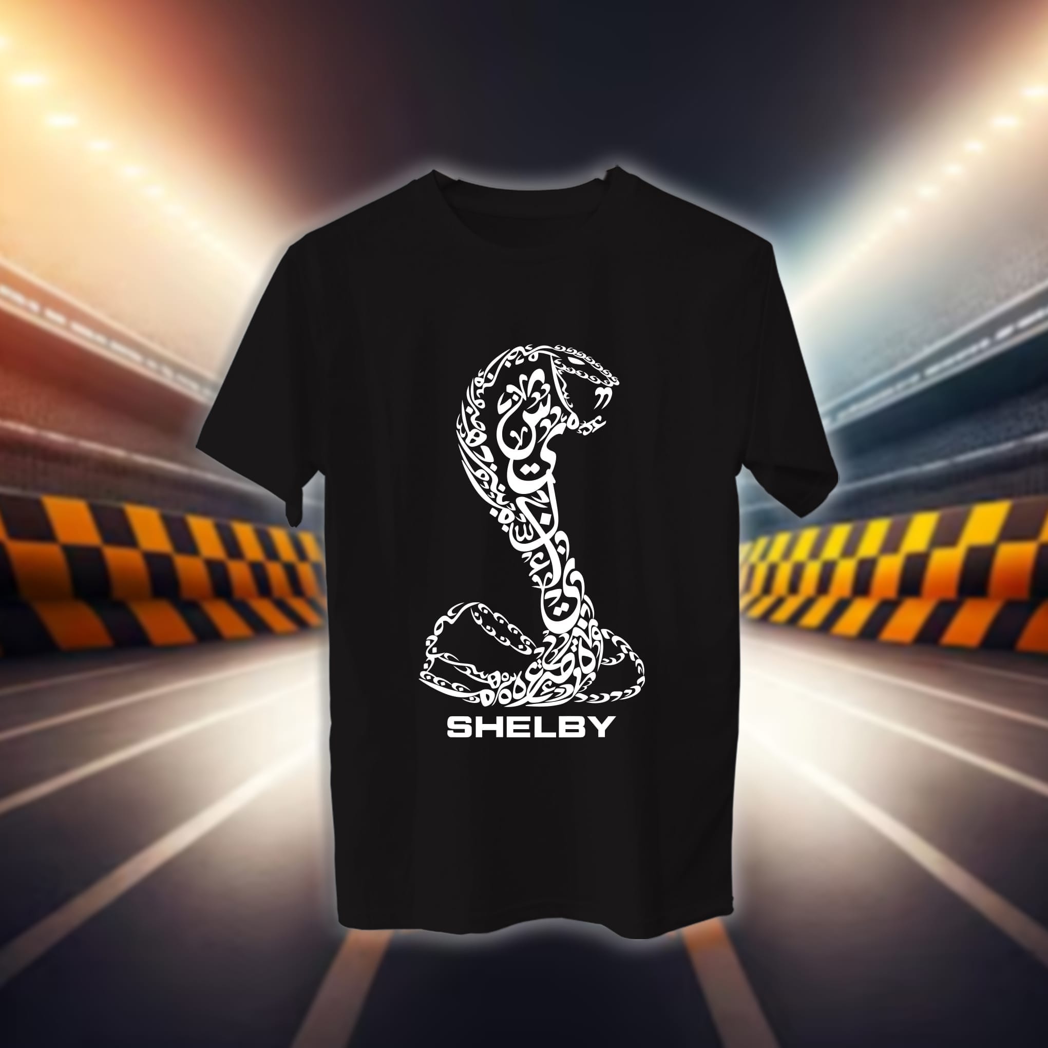 شعار موستنق شلبي بالأحرف العربية - سيارات