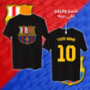 شعار برشلونة بالأحرف العربية مع اسمك ورقمك